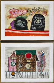 "Carib Island #10" and "Yoga Structures #26" image